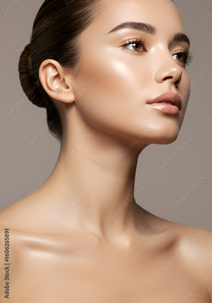Close-up portrait of a woman with flawless skin (2) Close-up portrait of a woman with flawless skin (2)