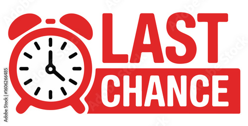  "Last Chance" Final Countdown Sale & Offer Alarm Clock Icon
