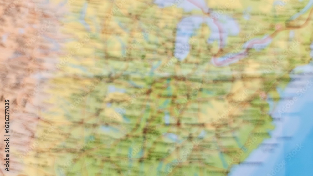 Fototapeta premium America map with blur concept, for background or wallpaper