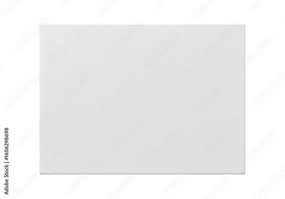 A clean blank white square with a subtle shadow isolated on a transparent background for design purposes A clean blank white square with a subtle shadow isolated on a transparent background for design purposes