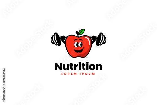 Nutrition logo design template