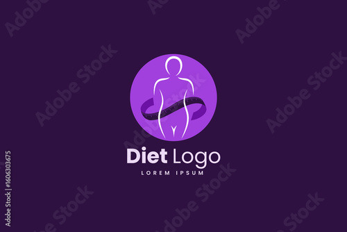 Diet logo design template
