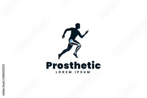 prosthetic logo design template