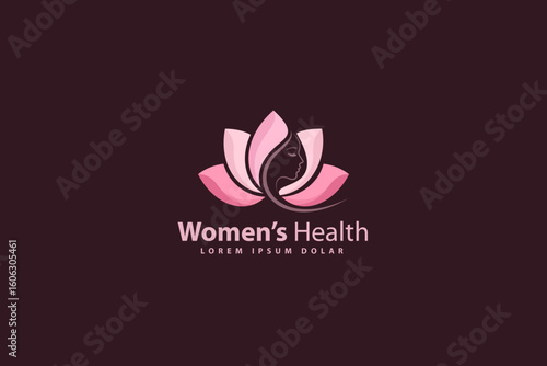 Female health logo design template