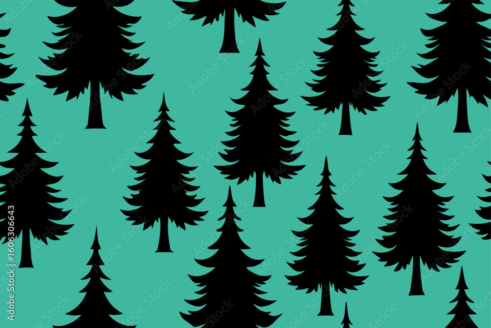Obraz premium forest seamless pattern