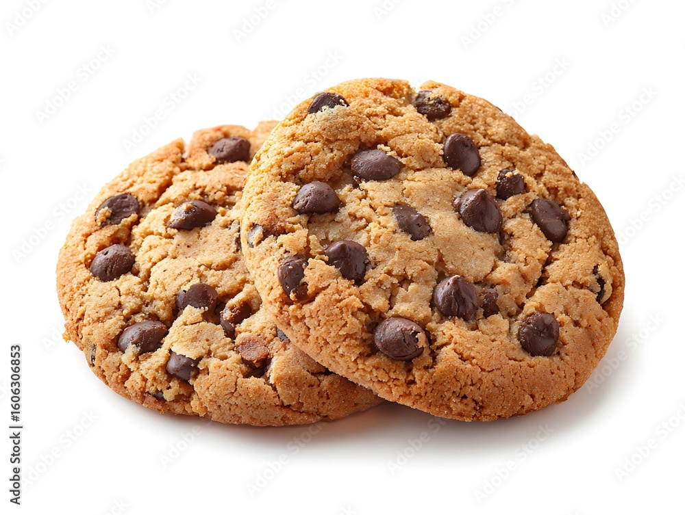 Chocolate Chip Cookies: Delicious Baked Goods, Sweet Treats, Dessert Recipe, Homemade Cookies, Bakery, Closeup Photography Chocolate Chip Cookies: Delicious Baked Goods, Sweet Treats, Dessert Recipe, Homemade Cookies, Bakery, Closeup Photography