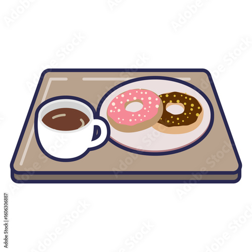 コーヒーと軽食