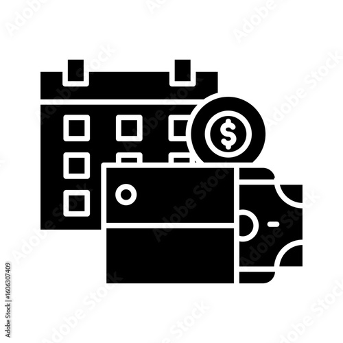 Payday schedule coloring page 