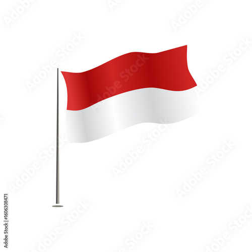 Indonesian red and white flag Free Download Indonesian red and white flag - GFXLoad