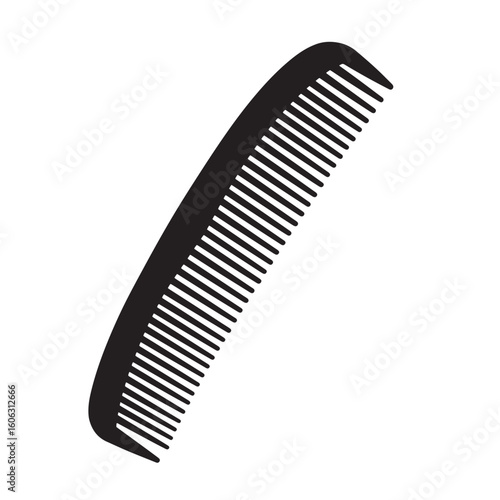 Black comb with fine teeth hair comb grooming tool
