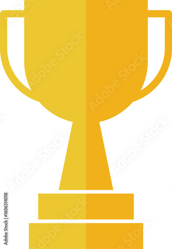 Trophy cup icon set collection in flat style. Award prize vector illustration on isolated background. Champion sports event sign business concept.