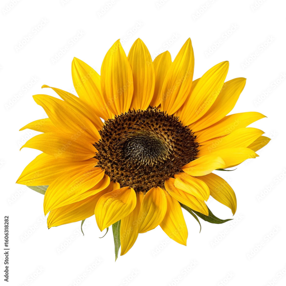 Fototapeta premium sunflower isolated on white background
