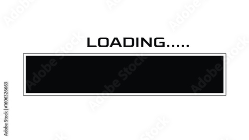 Loading Bar simple illustration. vector illustration