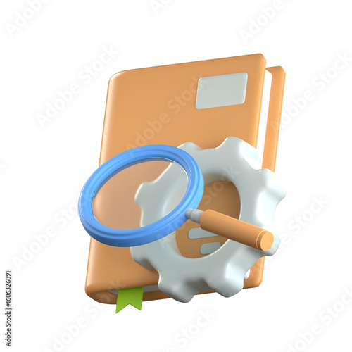 Style guide book 3D Icon colorful design