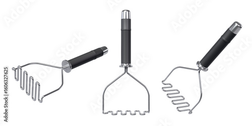 Photos Potato Masher, Gourmet Stainless Steel Wire Masher, Kitchen Tools