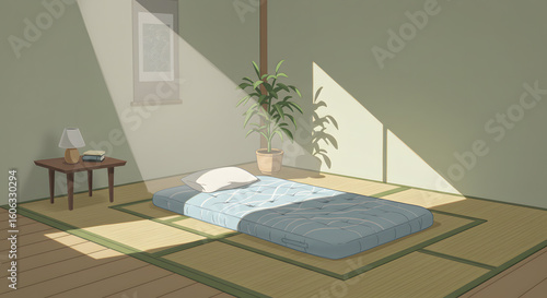 Serene Japanese Room A Videographer's Dream for Minimalist Film Making, Capturing Light for a Photographer's Vision
