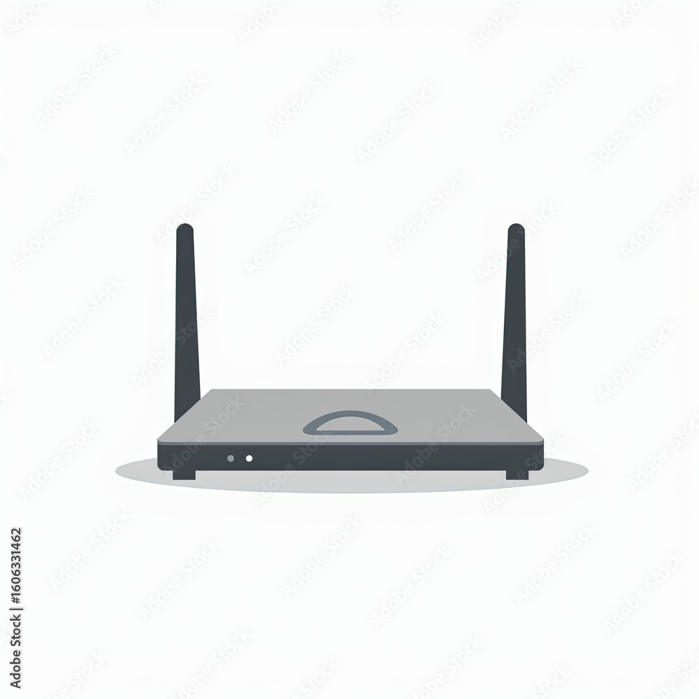 Fototapeta premium Wireless Router with Antennas
