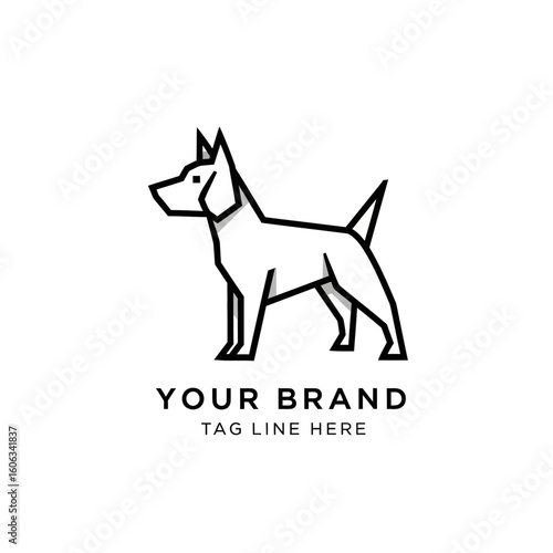Dog logo icon