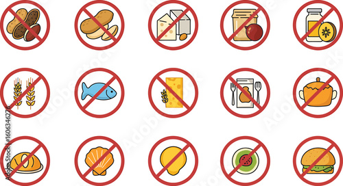 Food Allergy and Dietary Restriction Symbols