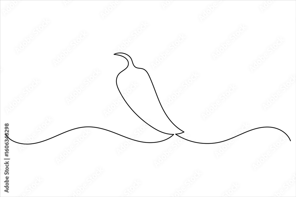 Obraz premium Chilli pepper icon in continuous one line minimalist design, isolated vector for modern food and cooking illustrations