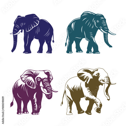 Elephant Mammoth Big Huge Mammal Animal