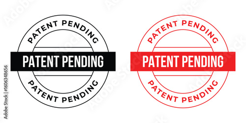 Patent Pending Stamp Vector Set