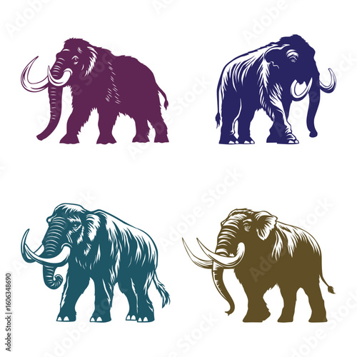 Elephant Mammoth Big Huge Mammal Animal