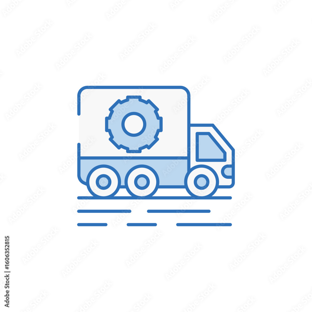 Truck Repair icon design with white background stock illustration Truck Repair icon design with white background stock illustration