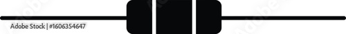 Sleek Vector Electronic Component Silhouette