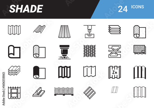 Shade Icons: A meticulously curated set of 24 monochromatic icons that capture the essence of shade, ideal for visual communication.