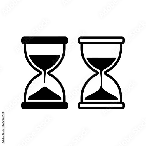 vector illustration of hourglass