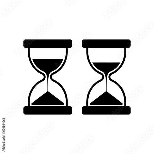 vector illustration of hourglass