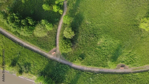 Trail crossroads at the green zone