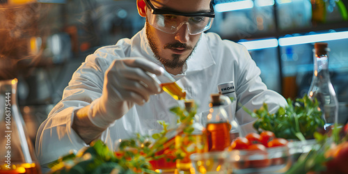 Culinary Science and Molecular Gastronomy – Chef Experimenting with Fresh Herbs | Food Science Innovation – Healthy Cooking Research | Molecular gastronomy blends cooking and science to create innovat