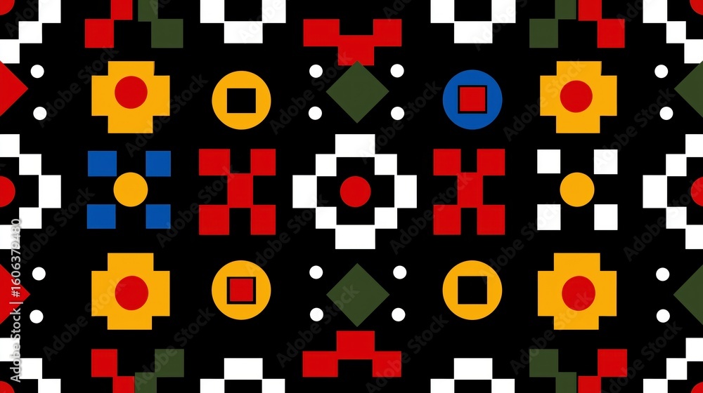 Fototapeta premium 幾何学的なパターンデザイン | Geometric Pattern Design