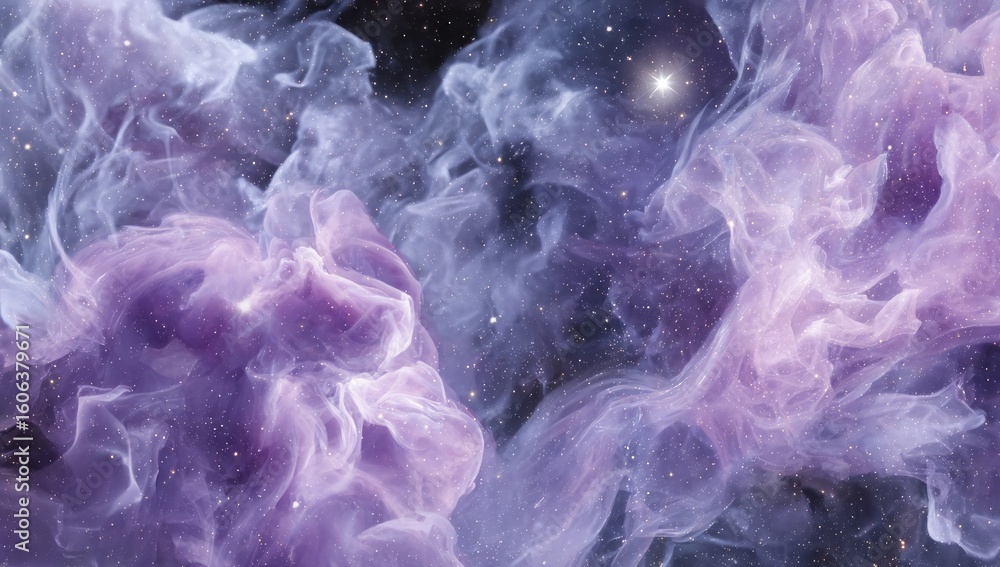 Obraz premium Abstract cosmic nebula with swirling colors.