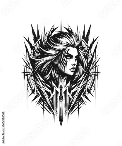 Viking Shield Maiden Warrior