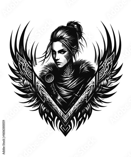 Viking Shield Maiden Warrior