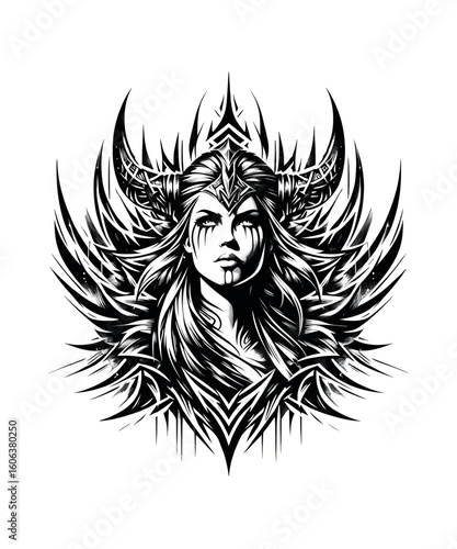 Viking Shield Maiden Warrior