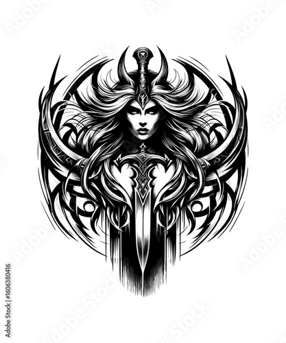 Viking Shield Maiden Warrior
