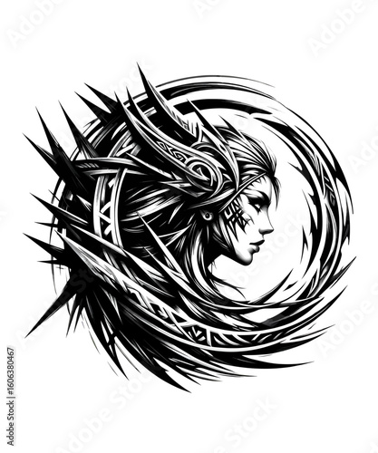 Viking Shield Maiden Warrior