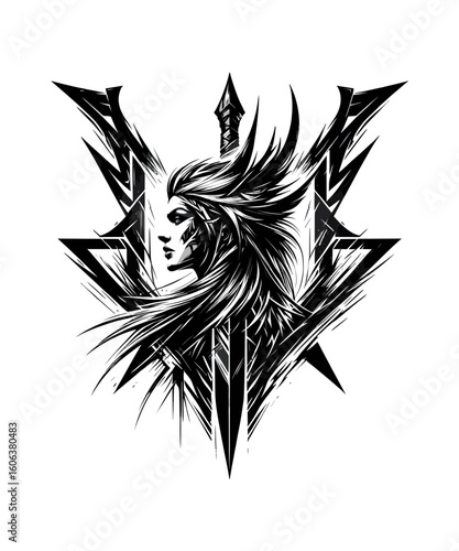 Viking Shield Maiden Warrior