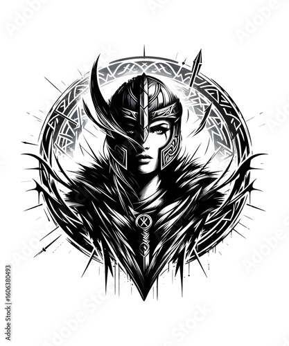 Viking Shield Maiden Warrior