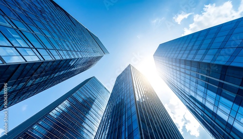 Modern skyscrapers reaching for the sky (2)