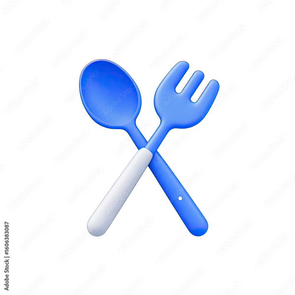 Fototapeta premium Blue Cutlery
