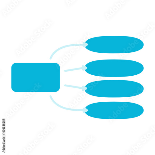 mind map four element infographic