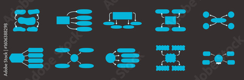 mind map four element infographic