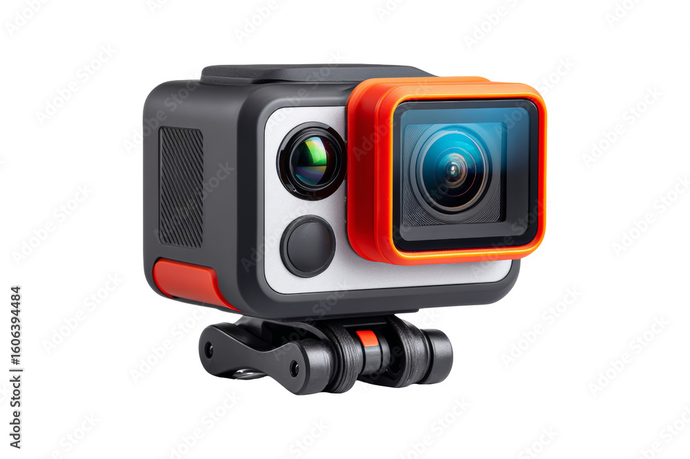 Fototapeta premium Capture outdoor adventures with action cameras