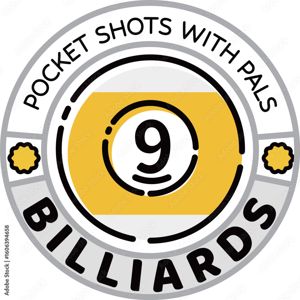 Flat Billiards Icon – Minimal Vector Pool Ball with Number Flat Billiards Icon – Minimal Vector Pool Ball with Number
