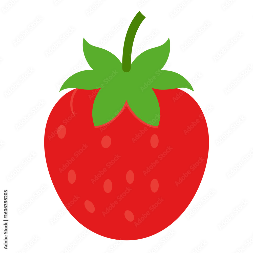 Obraz premium red strawberry isolated on white